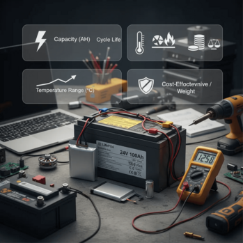 Какие характеристики важны для выбора аккумулятора для работы?