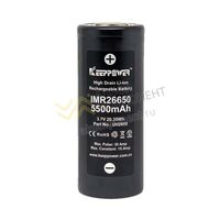 Фото IMR26650 (UH2655) 5500mAh (20.35Wh) 3.7V 15A Li-ion KEEPPOWER