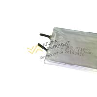 GEB190821 130mAh (0.48Wh) 3.7V Li-Pol