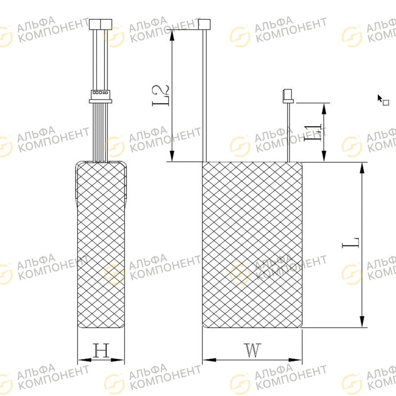 Фото LP1043125-6S1P 40C 6500mAh 22.2V